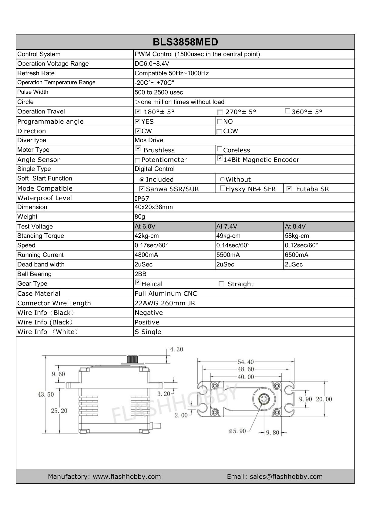 سروو بدون برس BLS3858MED 58 کیلوگرم