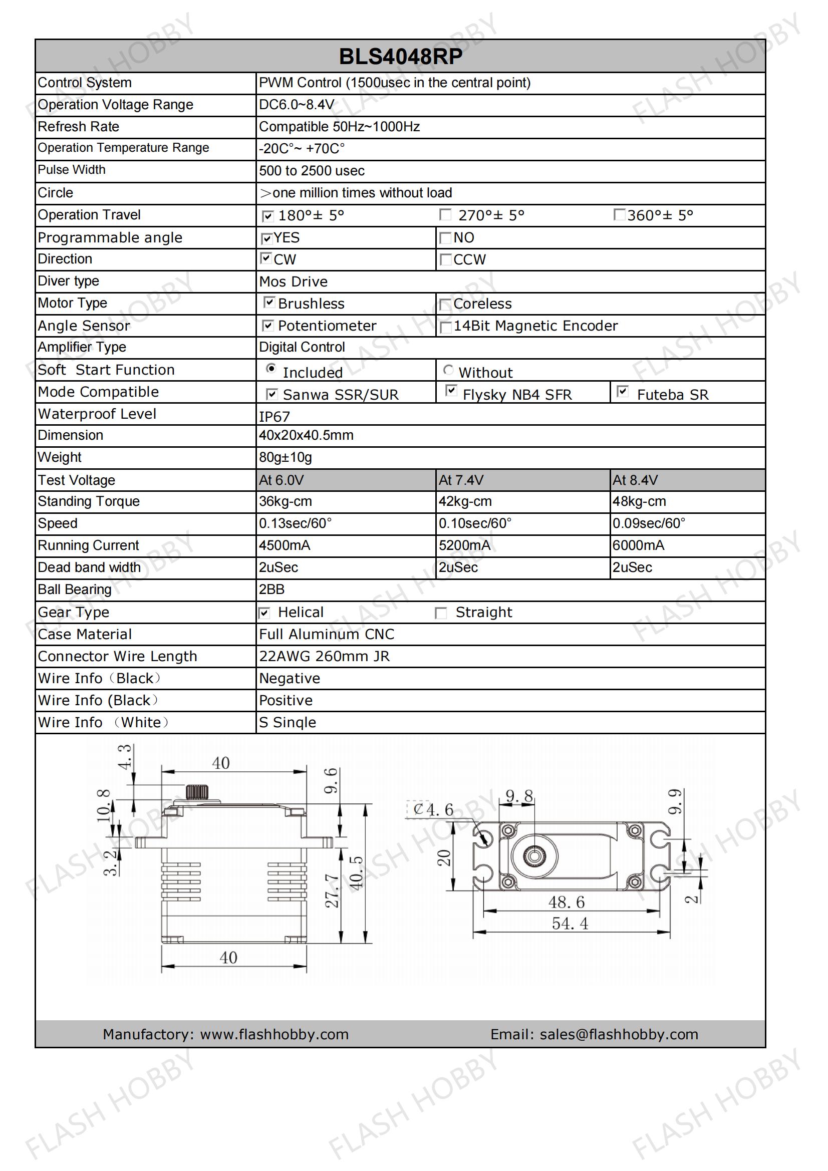 سروو بدون برس BLS4048RP 48 کیلوگرم
